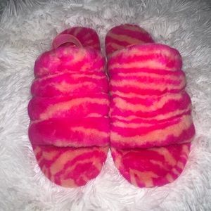 Brand new never worn pink and orange UGG slippers.